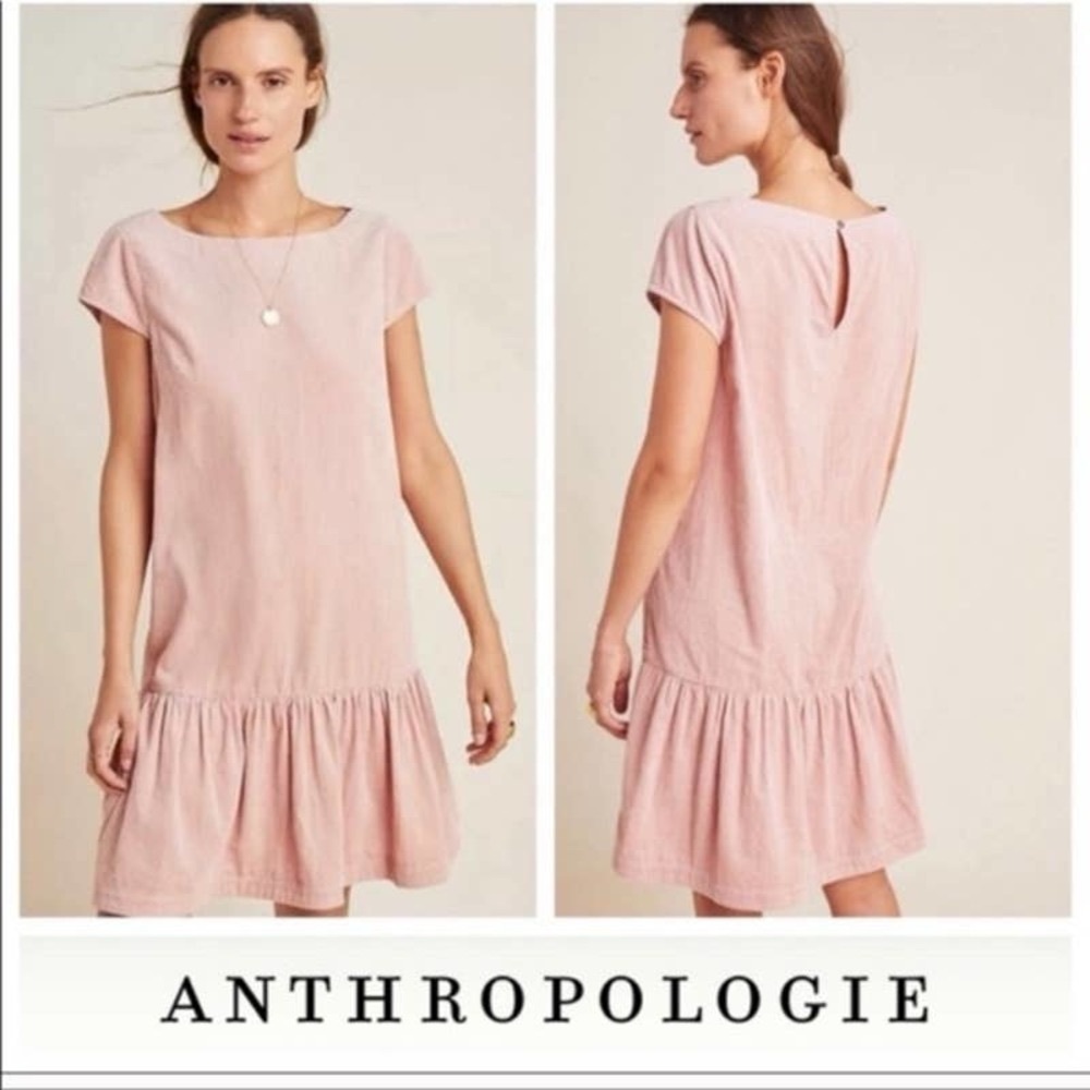 NWT | Maeve Anthropologie Tessa Flounced Corduroy Tunic Dress!!!